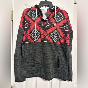 Aztec print women’s pull over jacket